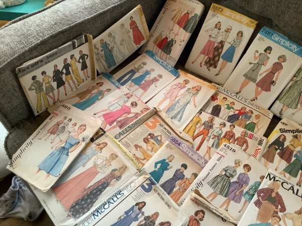 Lot Of 57 VTG 60s 70s Sewing dress Patterns Simplicity MCCall’s Butterick
