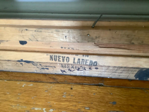 VTG Wood wooden mid century Picture Frame Made In Mexico