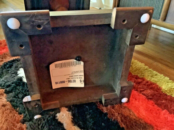 Vintage Wood Pedestal display Table Accent end Plant Stand Plantstand Cherry