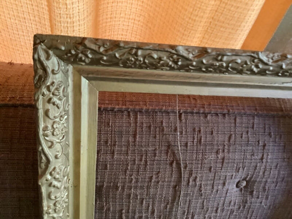 ANTIQUE VTG GESSO wood wooden gold  carved FRAME art ornate