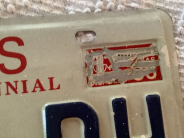 Vtg 1986 Texas  PASSENGER  pair LICENSE PLATES  659 LDh Sesquicentennial