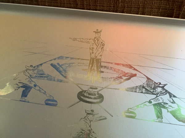 Vintage Canada Calvert Award Aluminum Serving Tray Plate rare