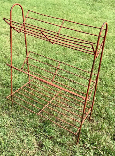 Vtg MCM Wire Rack Record player Stand Vinyl LP Album turntable shelf Book
