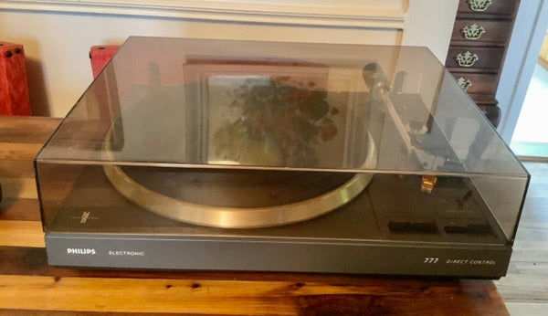 Vtg PHILIPS 777 Direct Control Record Player Turntable