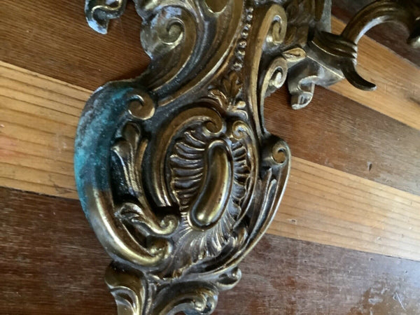 Wall Sconces Candle Holder Metal Brass Vintage Candelabras Double Pair