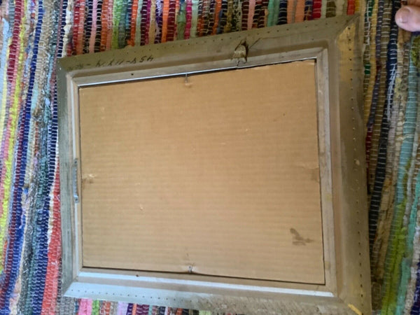 Vtg antique gesso gold gilt frame Framed Print  Flowers floral vase still life