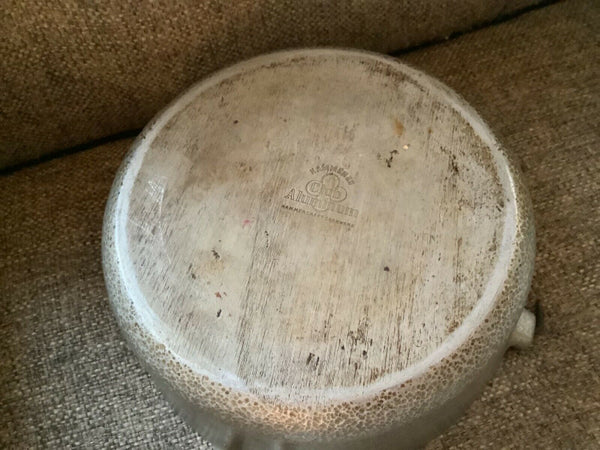 Vtg Hammered Club Aluminum Kettle Stock Pot Dutch Oven Covered Bail Handle