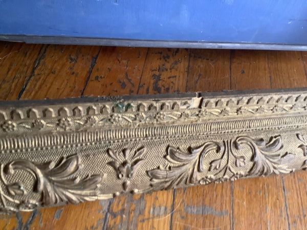 Vtg  ANTIQUE GOLD leaf wood FRAME GILT GESSO carved  wood  PICTURE painting