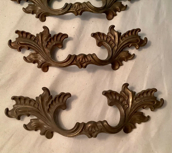 French Provincial Shabby Dresser Handles Pulls LOT OF 7 Vintage