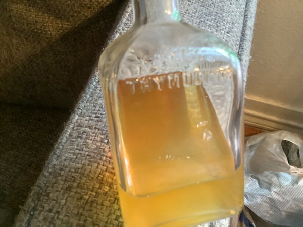VINTAGE GLYCO THYMOLINE Bottle with cap