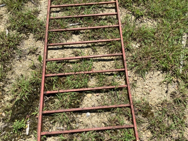 VTG mid century Cast Iron porch Railing Architectural Salvage Rail Garden