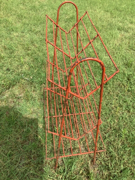 Vtg MCM Wire Rack Record player Stand Vinyl LP Album turntable shelf Book