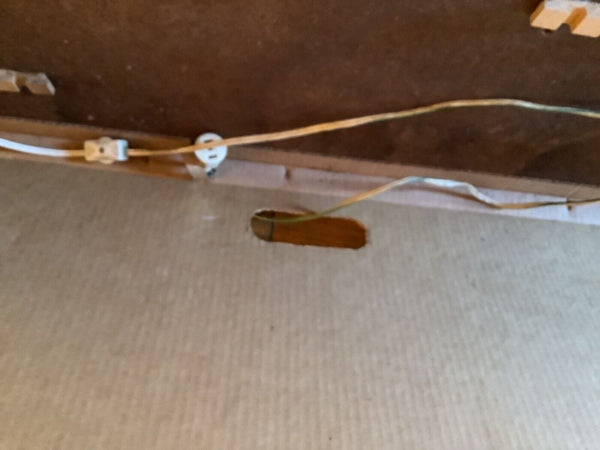 Vtg Belart lighted pictures Mid-century Cityscape Golden Gate Bridge wall art