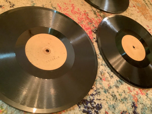 Vtg lot 9 Thomas Edison Diamond Disc records  thick 78