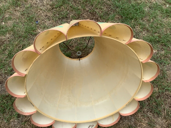 vtg Southwestern desert cactus wolf  lamp shade LAMPSHADE western