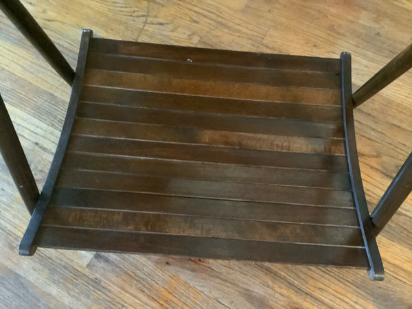 Vtg  Mid Century modern Folding Wooden Magazine Rack Yugoslavia  Masterpiece