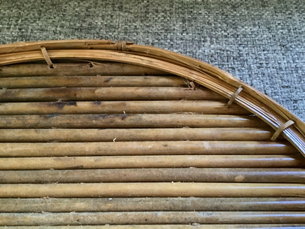 VINTAGE BAMBOO CHINOISERIE STYLE SERVING TIKI BAR TRAY