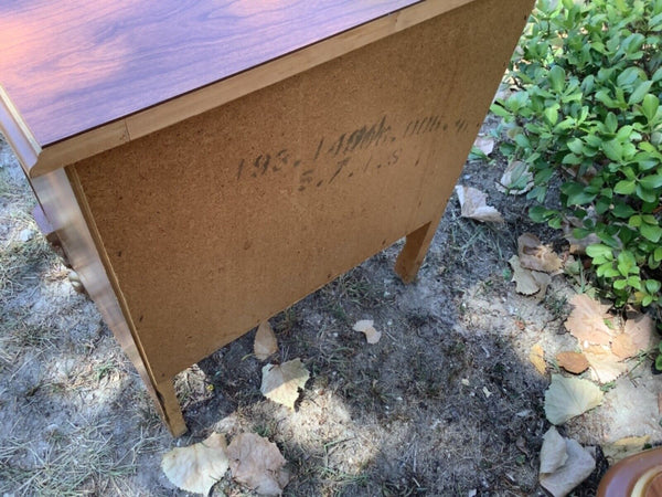 Vtg pair Sears French Provincial Hollywood Regency Nightstand Table Dixie Bonnet