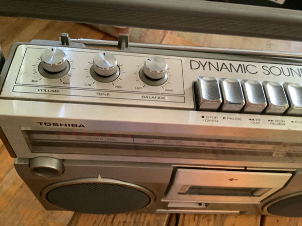 Vtg Toshiba Dynamic Sound RT8155S Boom Box Ghetto Blaster stereo radio tape