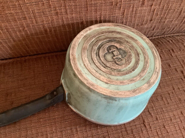 Vintage Club Aluminum Cookware Sauce Pan Pot Lid Turquoise Aqua Blue cookware