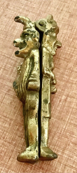 VINTage Metal BRASS COURT JESTERS NUTCRACKER