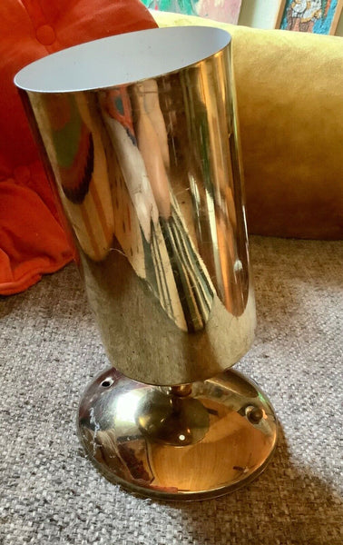 Vtg Mid-Century Modern CONE  BULLET WALL ceiling SCONCE Light Fixture MCM