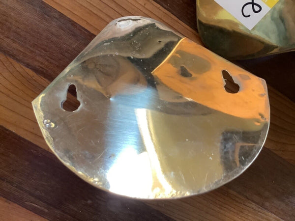 VTG BRASS Wall Pockets SCALLOPED nesting GRADUATED INDIA planters plant holder