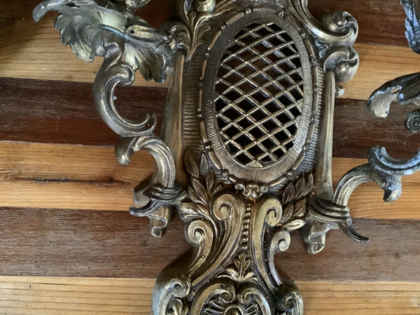 Wall Sconces Candle Holder Metal Brass Vintage Candelabras Double Pair