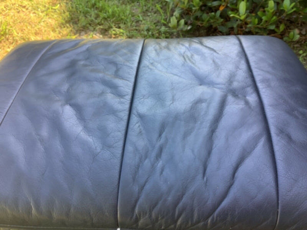 Vtg mid century modern Lounge Chair Ottoman Foot stool Wood base Canada
