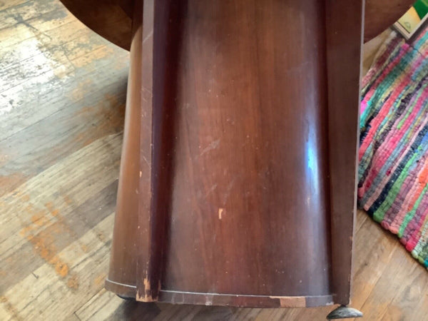 Vtg mid century modern retro pop up wood bar cocktail surprise table Art Deco