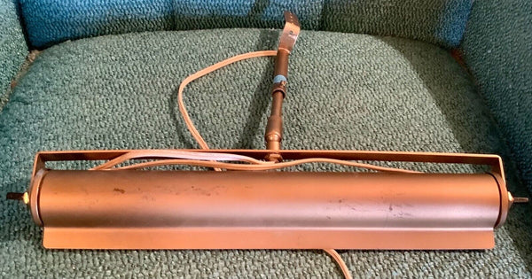 Vtg  double Brass Gold Tone Painting Art Picture Frame Light Lamp Adjustable