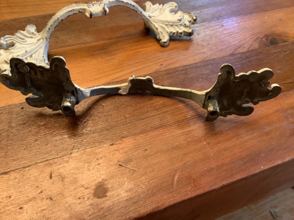 Pair large French Provincial Shabby Dresser furniture Handles Pulls Vintage *