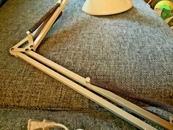 Vtg mid century modern LUXO ? Working Articulated Task drafting table desk lamp