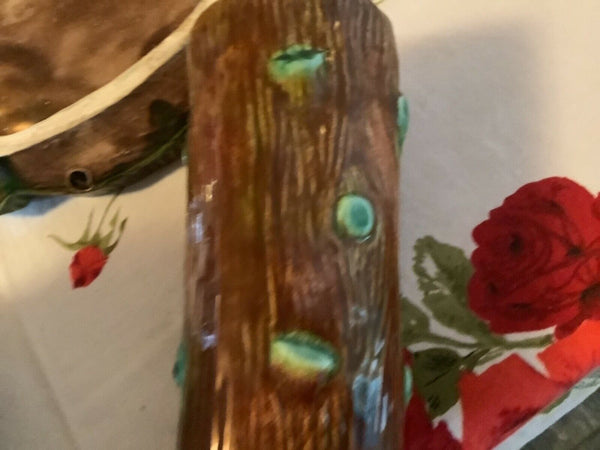 Vtg Mid Century Modern  Garland Ceramics pottery 1955 tree Pitcher basin  cup