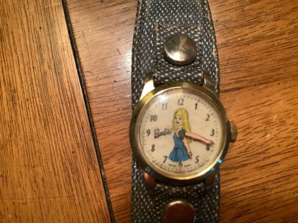Vintage Mattel 1960's Barbie Mechanical Watch - Running