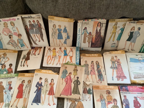 Lot Of 57 VTG 60s 70s Sewing dress Patterns Simplicity MCCall’s Butterick