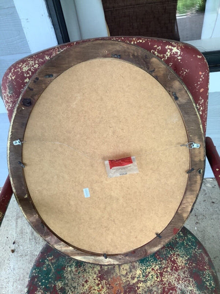 Antique Vtg wood Victorian Oval Picture Frame Portrait  Photo carved Horchow