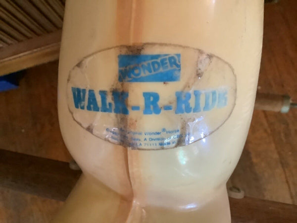 Vtg Wonder Horse Walk R Ride Rocking Horse Mid Century Toy no stand