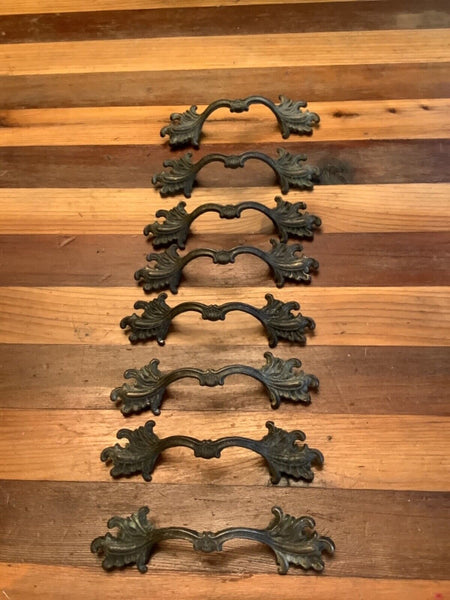 French Provincial Shabby Dresser furniture Handles Pulls LOT OF 8 Vintage