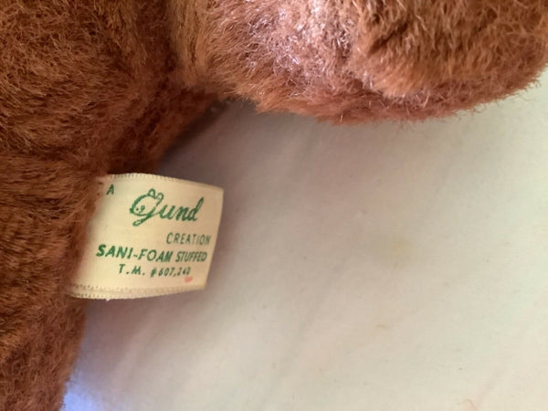 Vintage Teddy Bear 1950s-1960s Antique Gund USA Stuffed animal