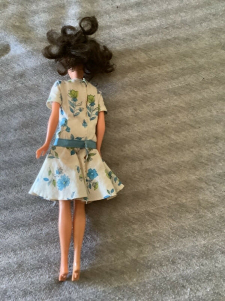 Vtg Japan 1966 Barbie Doll Twist n' Turn TNT  Brunette Blue eyes Mattel Vtg