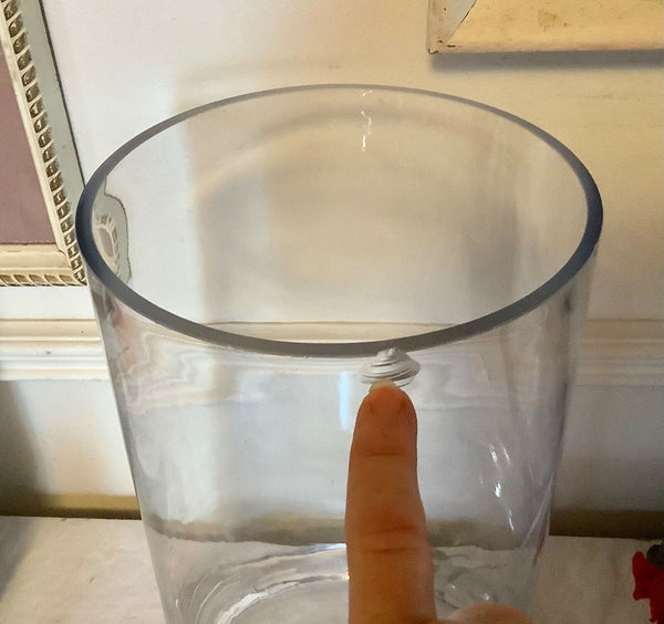 glass apothecary jar terrarium display vintage mid century modern candy cookie