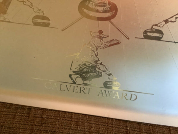Vintage Canada Calvert Award Aluminum Serving Tray Plate rare