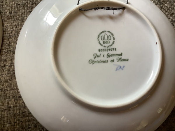 1971 1979 1980 1981 Copenhagen Jule After Christmas Plates Set of 4 Denmark Vtg