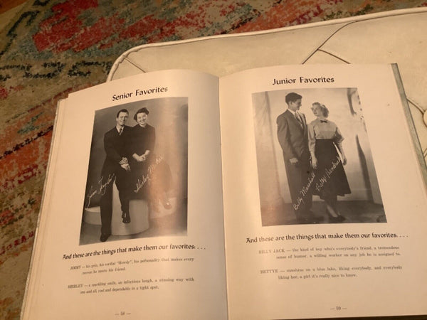 Vtg Denison High School Yellowjackets Texas 1952 HS Yearbook Annual book