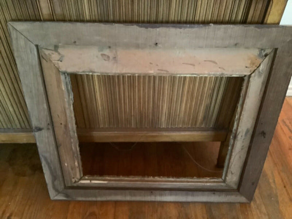VINTAGE antique Wooden wood gold gesso gilt leaf Large Picture painting  Frame 2