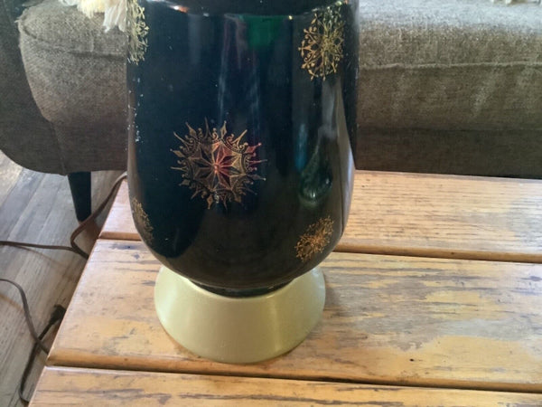 Atomic Starburst Table Lamp Mid Century modern Space Age  glass Vintage retro