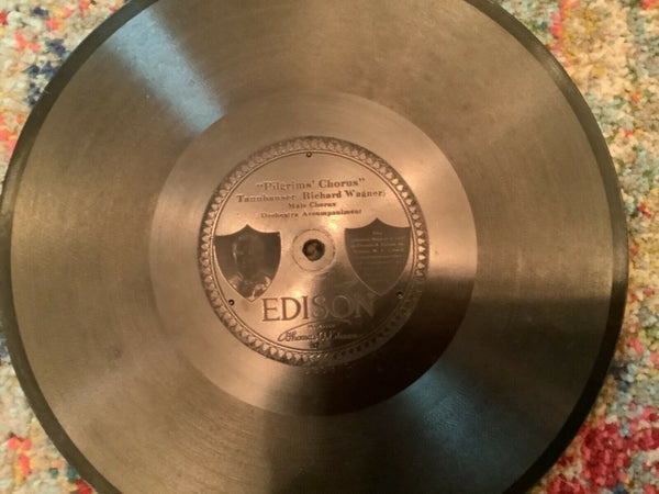 Vtg lot 7 Thomas Edison Diamond Disc records  thick 78