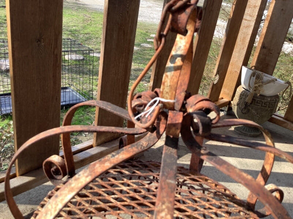 Vintage Wrought-Iron Bird Cage Shabby Chic Wedding Plant Hanger