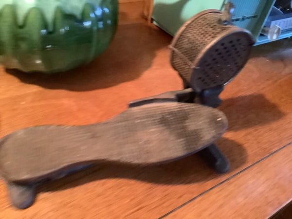 ANTIQUE SHOE SHAPE FOOT CONTROL PEDAL FOR SEWING MACHINE DOOR STOP BOOK END